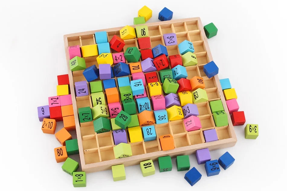 Table de multiplication en bois - Jouet éducatif méthode Montessori pour enfants