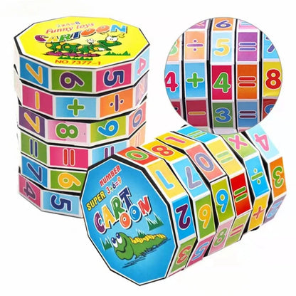 Cube magique de mathématiques pour enfants – Jeu éducatif Montessori pour l'apprentissage des nombres
