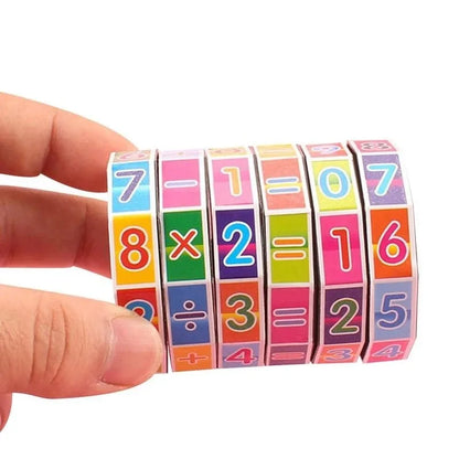 Cube magique de mathématiques pour enfants – Jeu éducatif Montessori pour l'apprentissage des nombres