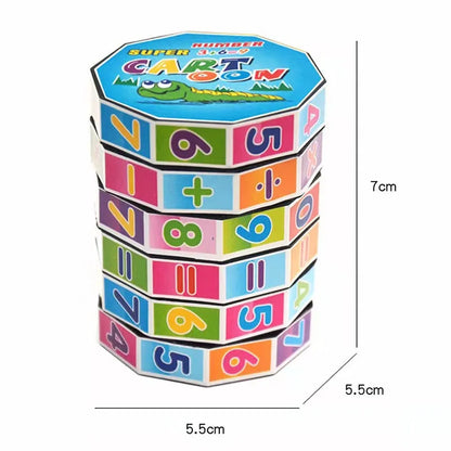 Cube magique de mathématiques pour enfants – Jeu éducatif Montessori pour l'apprentissage des nombres